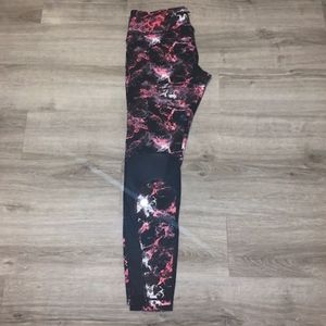 Lululemon Pink Splatter Leggings Tights